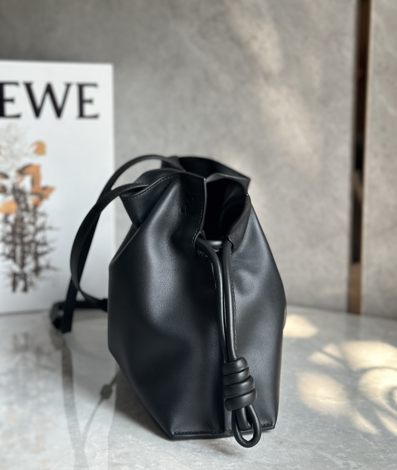 Loewe Medium Flamenco Clutch in Nappa Calfskin Black